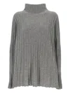 Hemisphere Ribbed Roll-neck Sweater In Gray