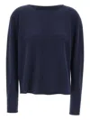 Hemisphere Round-neck Cashmere Jumper In Blue