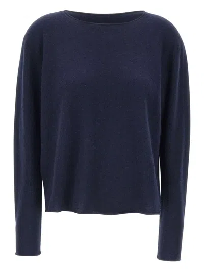 Hemisphere Round-neck Cashmere Jumper In Blue