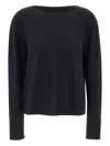 Hemisphere Round-neck Cashmere Sweater In Black