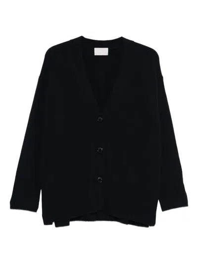 Hemisphere V-neck Cardigan In Black