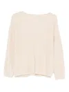 Hemisphere V-neck Knitwear In Neutral