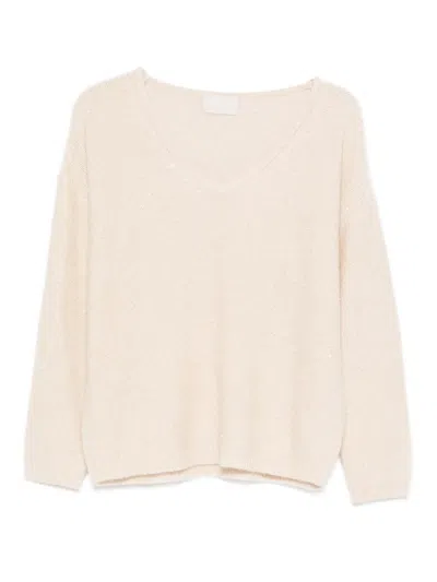 Hemisphere V-neck Knitwear In Neutral