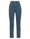 Hemisphere Woman Jeans Blue Size S Cotton, Polyester, Elastane In Blue