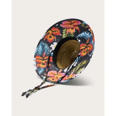 Hemlock Duke Little Kids Straw Lifeguard Hat In Hawaiian Floral