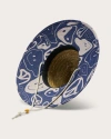 Hemlock Harvey Big Kids Straw Lifeguard Hat In Smiley Faces