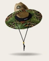 Hemlock Java Straw Lifeguard Hat In Tiger Palm