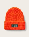 Hemlock Meadows Waffle Beanie In Hunter Orange
