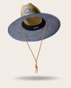 Hemlock Nomad Straw Lifeguard Hat In Topography Map