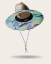 Hemlock Skipper Straw Lifeguard Hat In Saltwater Neon