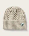 Hemlock Kids'  Vulcan Cable Knit Baby Beanie In Grey Sage