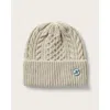 Hemlock Vulcan Cable Knit Beanie In Grey Sage