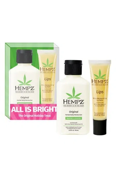 Hempz All Is Bright Body Care Set In Transparent