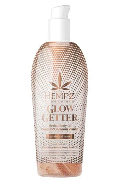 Hempz Glow Getter Herbal Body Oil In Transparent
