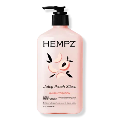 Hempz Juicy Peach Slices Body Moisturizer - 17 oz In Pink