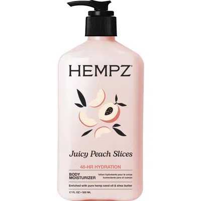 Hempz Juicy Peach Slices Body Moisturizer In Transparent