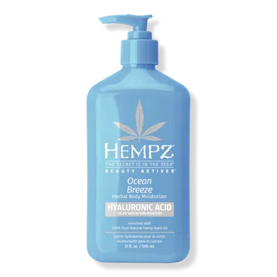 Hempz Ocean Breeze Herbal Body Moisturizer With Hyaluronic Acid - 17.0 oz