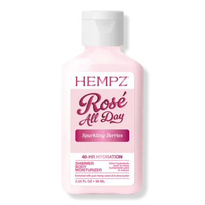 Hempz Rose All Day Body Moisturizer - 2.25 oz In Transparent