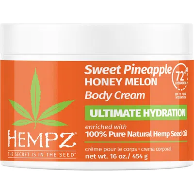 Hempz Sweet Pineapple & Honey Melon Herbal Body Cream In White