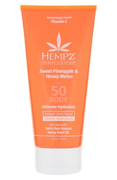 Hempz Sweet Pineapple & Honey Melon Herbal Body Sunscreen Spf 50