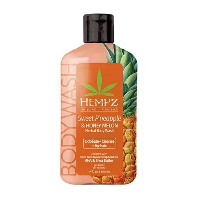 Hempz Sweet Pineapple & Honey Melon Herbal Body Wash 17 Oz. In Transparent