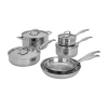 Henckels 10-pc. Stainless Steel Cookware Set In Silver