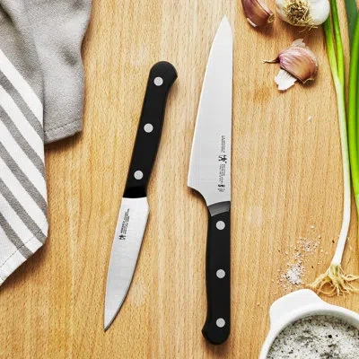 Henckels 2 Piece Assorted Knife Set In Black