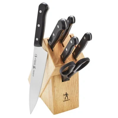 Henckels 7 Piece Knife Block Set In Black