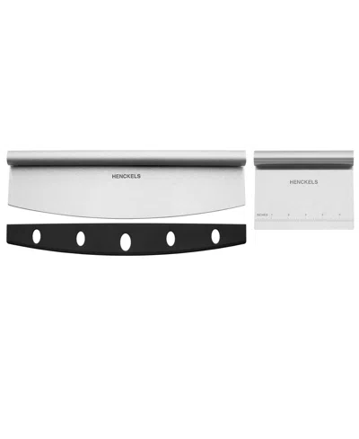 Henckels Bbq 2-pc. Pizza Prep And Cut Set In Silver