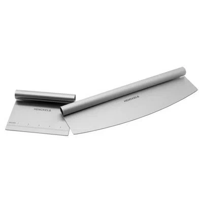 Henckels Bbq 2-piece Pizza Prep And Cut Set In Stainless Steel
