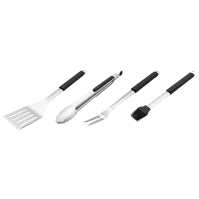 Henckels Bbq 4-pc Stainless Steel Grill Tool Set In Silver