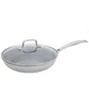 Henckels Clad H3 10in Stainless Steel Ceramic Nonstick Fry Pan With Lid