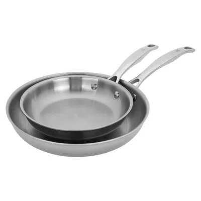 Henckels Clad H3 2-piece Stainless Steel 8-in & 10-in Fry Pan Set