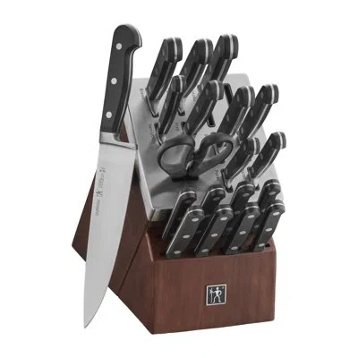 Henckels Classic 20-piece Self-sharpening Knife Block Set In Black