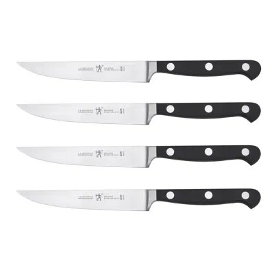 Henckels Classic 4-piece Steak Knife Set In Black