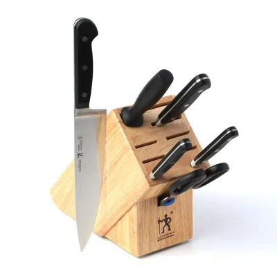 Henckels Classic 7-piece Knife Block Set In Black