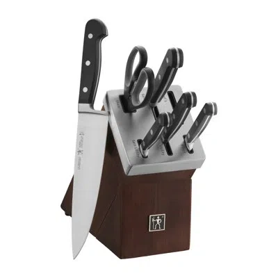 Henckels Classic 7-piece Self-sharpening Knife Block Set In Black