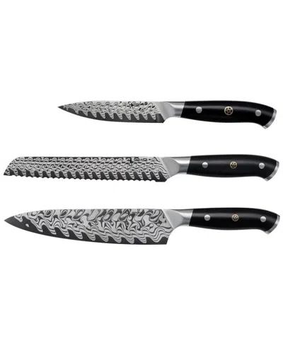 Henckels Compass Damascus 3-pc. Starter Set In Gray