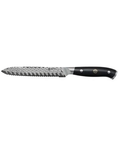 Henckels Compass Damascus 5" Serrated Utility Knife In Gray