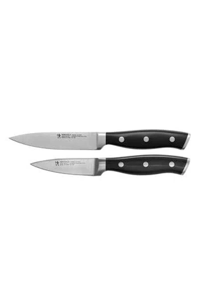 Henckels Cutlery 2-piece Paring Knife Set In Black