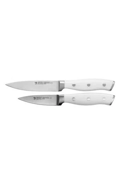 Henckels Cutlery 2-piece Paring Knife Set In White