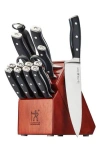 Henckels Cutlery Forged Accent Knife Block 15-piece Set In Black