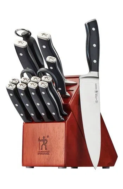 Henckels Cutlery Forged Accent Knife Block 15-piece Set In Black