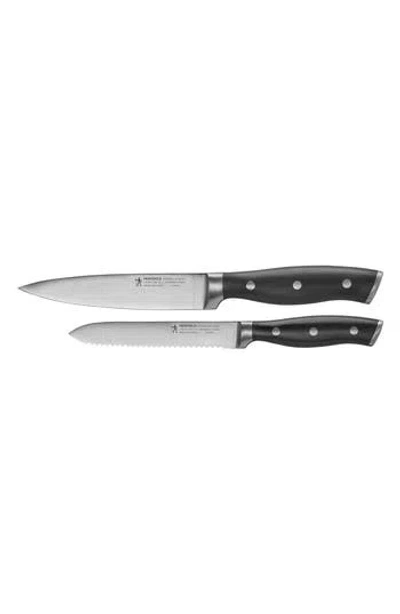 HENCKELS CUTLERY HENCKELS CUTLERY FORGED ACCENT SERRATED UTILITY & CHEF'S KNIFE SET