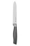 Henckels Cutlery Graphite 5-inch Serrated Knife In Gray