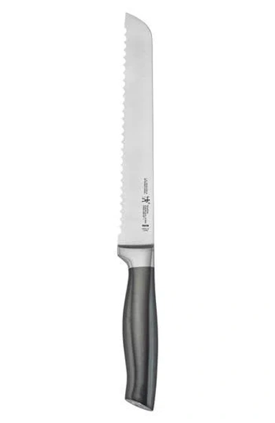 Henckels Cutlery Graphite 8-inch Serrated Bread Knife In Gray