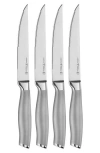Henckels Cutlery Modernis 4-piece Steak Knife Set In Silver