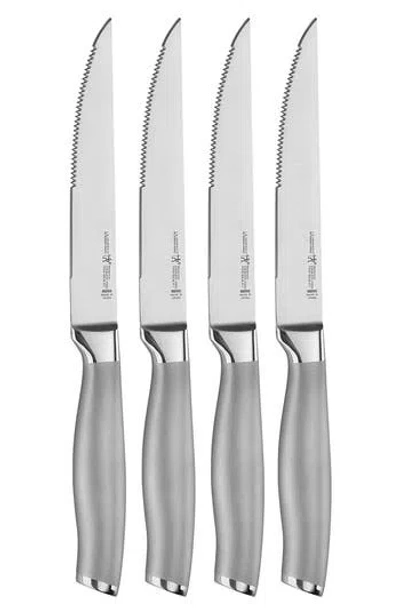 Henckels Cutlery Modernis 4-piece Steak Knife Set In Silver