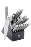 Henckels Cutlery Modernist 14-piece Knife Block Set In Silver