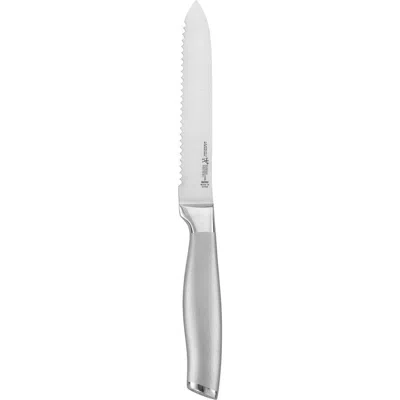 Henckels Cutlery Modernist 5-inch Serrated Bread Knife In Silver